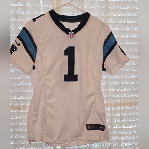 Nike Other - Vintage Cam Newton #1 NFL Jersey, White, XXL Youth Carolina Panthers Nike